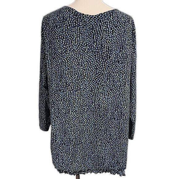 Style & Co Blouse 1X Top Plus Career Hippie Indie Stretchy Sheer Overlay Boho - Picture 5 of 16